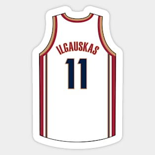 Zydrunas Ilgauskas Cleveland Jersey Qiangy Sticker